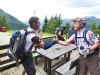 Ankunft an der Enzianhütte am Ende des zweiten Tages