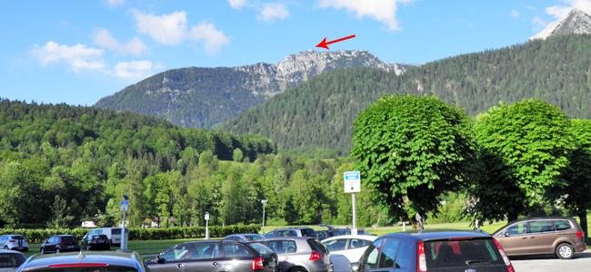 Das Kehlsteinhaus vom Königssee aus gesehen