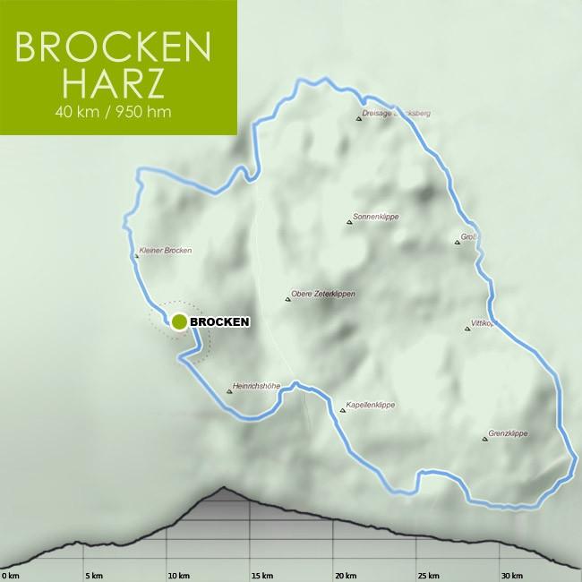 Tourenkarte Brocken