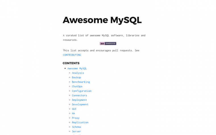 Screenshot Awesome Mysql